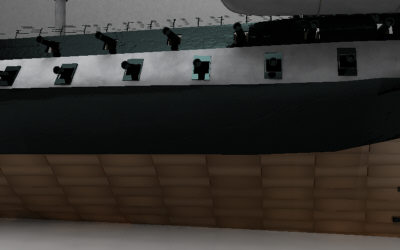 3d model u s constitution ship - U.S.S. CONSTITUTION... by Monkey Wrench